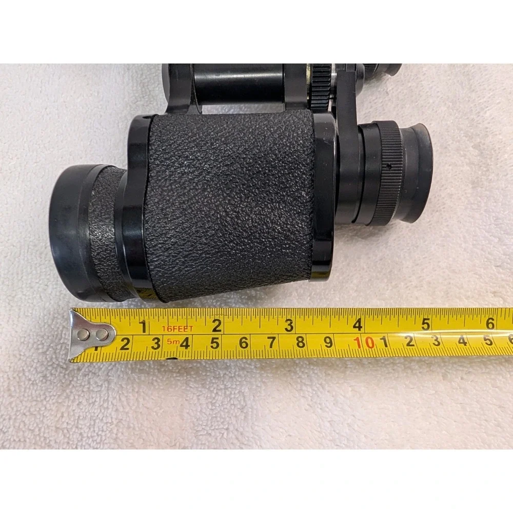 Sears Binoculars 7x35mm Wide Angle 500 ft @ 1000 yds, Black Vintage w/ case